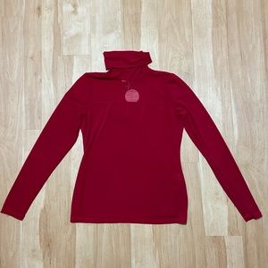 NWT Patricia Luca Sheer Top Turtleneck